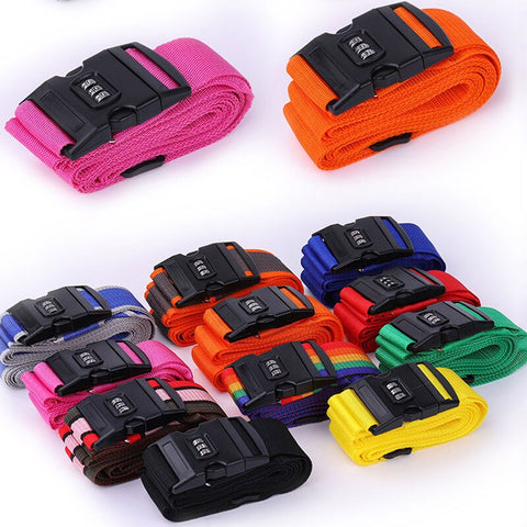 Luggage Strap Cross, 3 Digits Password Lock